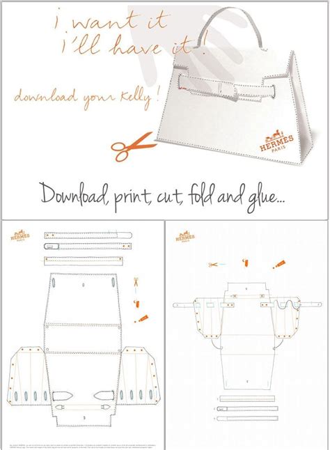 hermes paper handbags printable